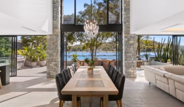 ‘American Lakehouse’-Style Trophy Mansion Hits the Market North of Sydney