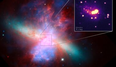 NASA-JAXA’s XRISM Telescope Clocks Hot Wind of Galaxy M82