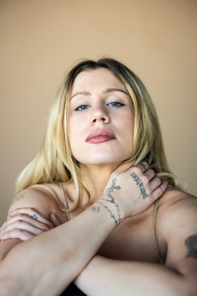 Pop musician Slayyyter at the Los Angeles Times in El Segundo on Thursday, March 12, 2026.