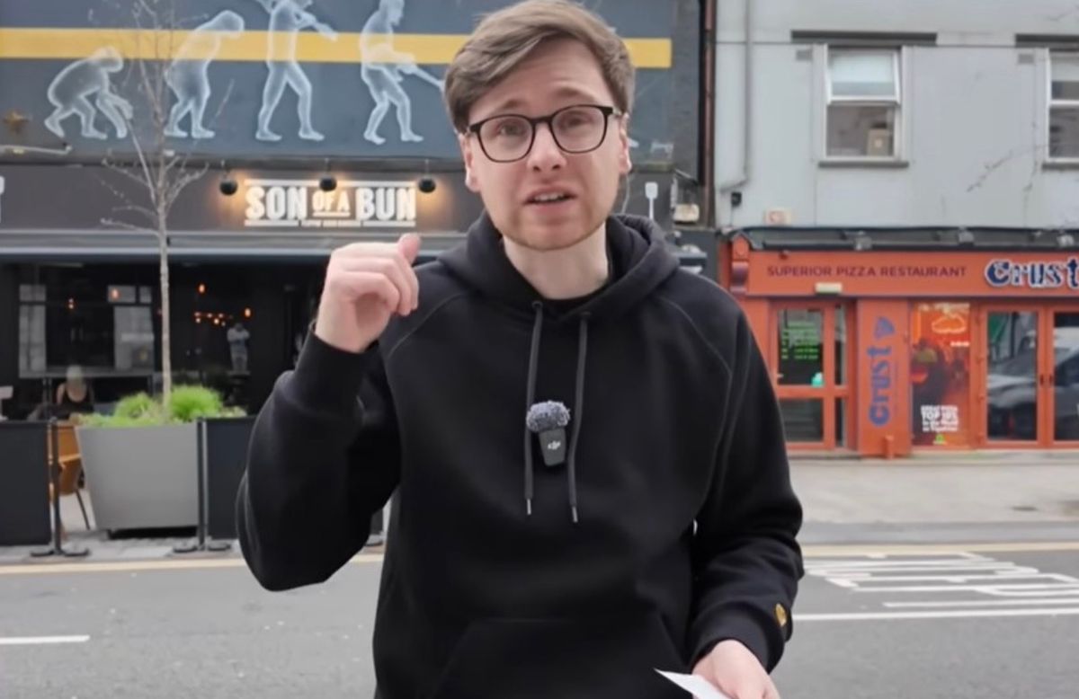 Paul outside Son of a Bun in the Victorian Quarter