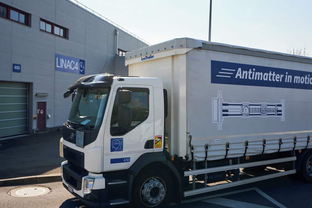 Antimatter takes to the road