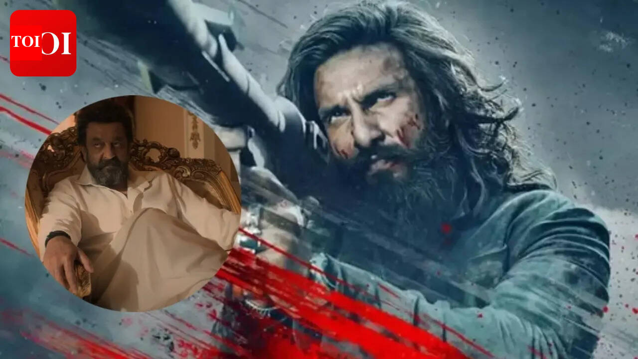 Ranveer Singh sings Hanumankind's verse from 'Dhurandhar' as Sanjay Dutt grooves along at birthday party - Watch Video |