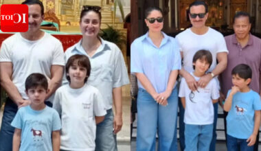 Kareena Kapoor Khan and Saif Ali Khan visit Bandra church with sons Taimur and Jeh - PICS﻿﻿﻿ |