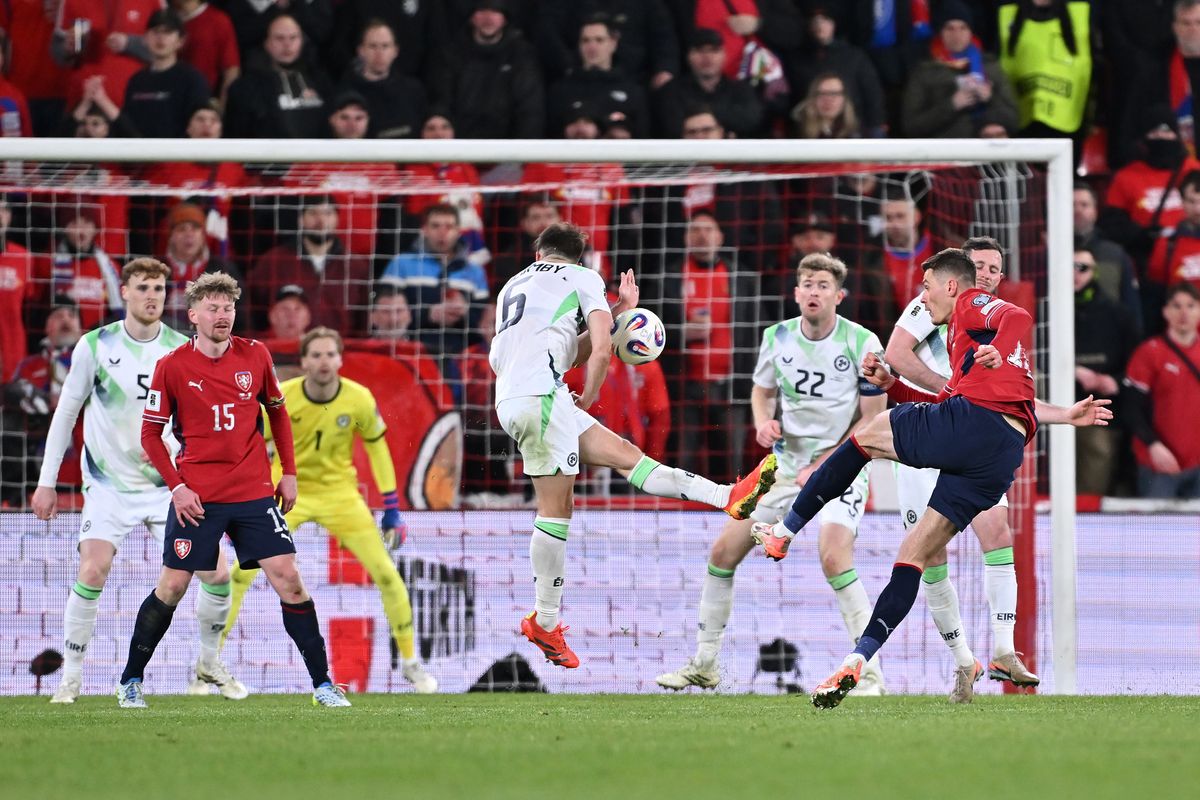 Patrik Schick scores a game-winning penalty kick for Czechia against the Republic of Ireland during the World Cup 2026 Qualifiers