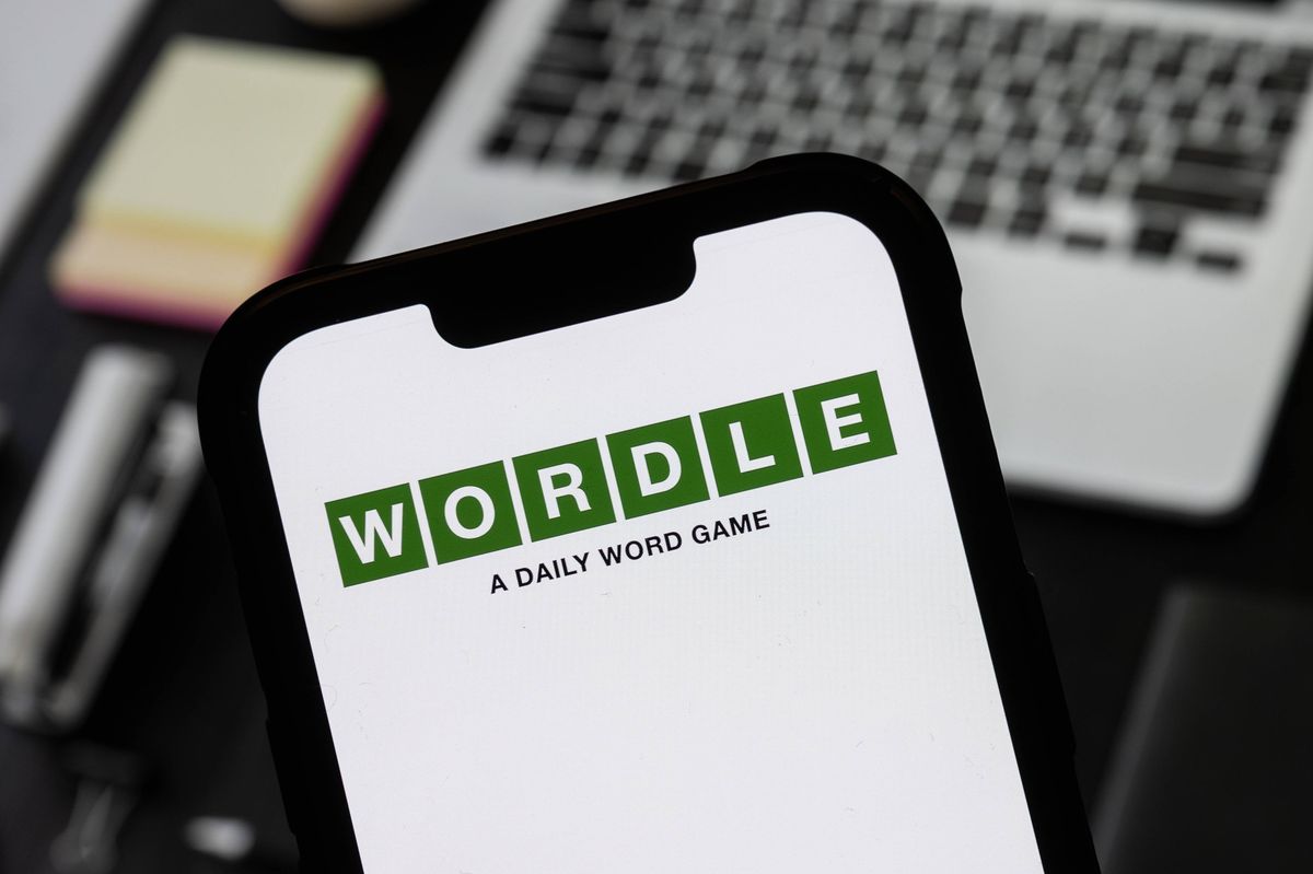 POLAND - 2025/03/02: In this photo illustration, a Wordle logo seen displayed on a smartphone. (Photo Illustration by Mateusz Slodkowski/SOPA Images/LightRocket via Getty Images)