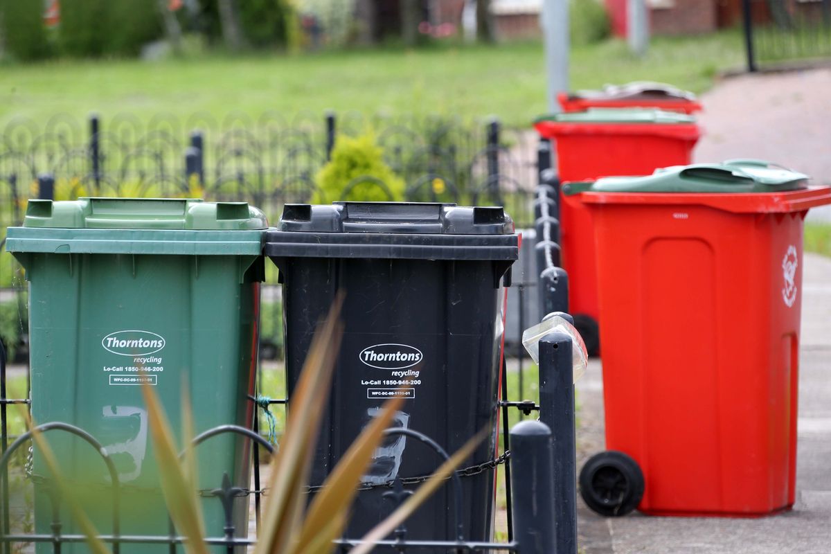File photo of wheelie bins in Lucan, Dublin