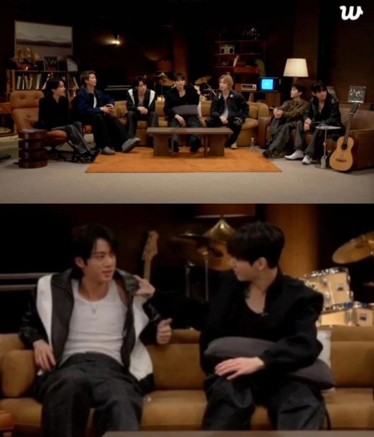 BTS' livestream on Weverse / Captured from Weverse