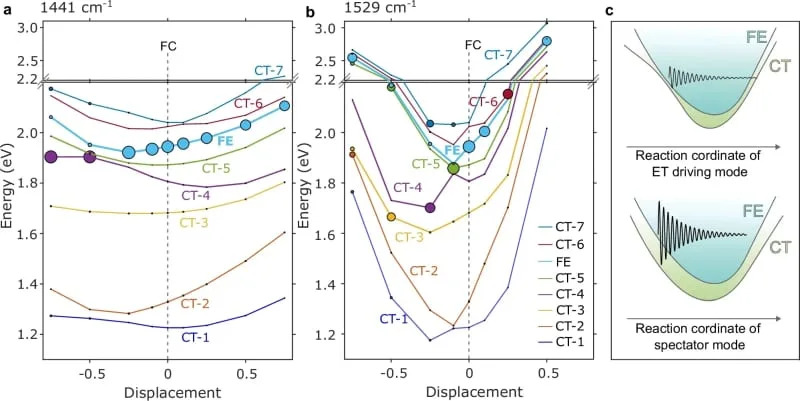 Spectator versus driving vibrational modes from excited-state calculations. (CREDIT: Nature Communications)