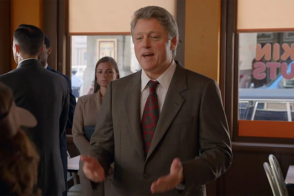 Seth MacFarlane as Bill Clinton with AI-generated visuals in 'Ted'Credit: peacock