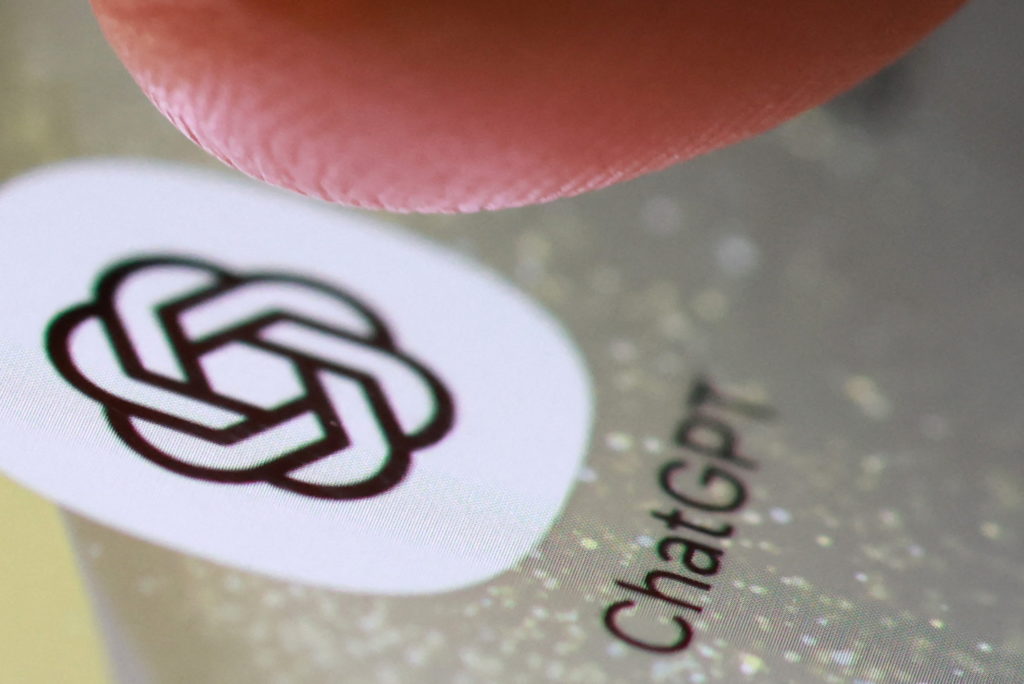 Illustration shows ChatGPT app