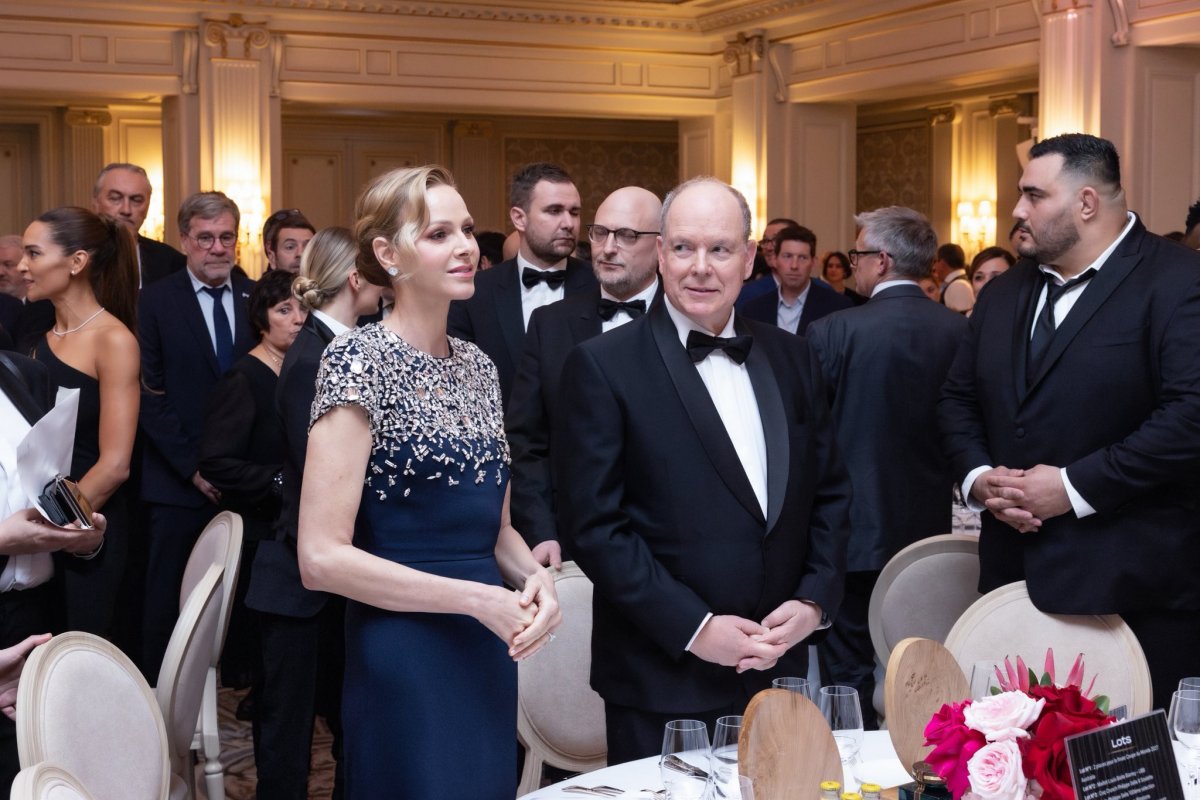 The Prince and Princess of Monaco attend the Provale Solidarité gala on March 13, 2026 (Sarah Steck/Palais Princier de Monaco)