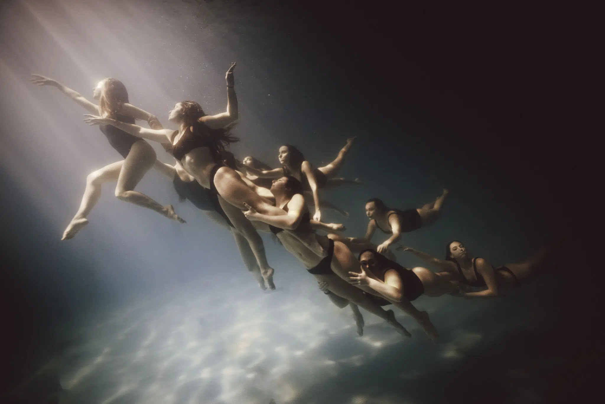 This underwater series showcases national synchronized swimmers captured using breath-hold immersion.