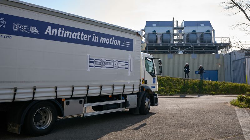 A truck at CERN transported antimatter for the first time
