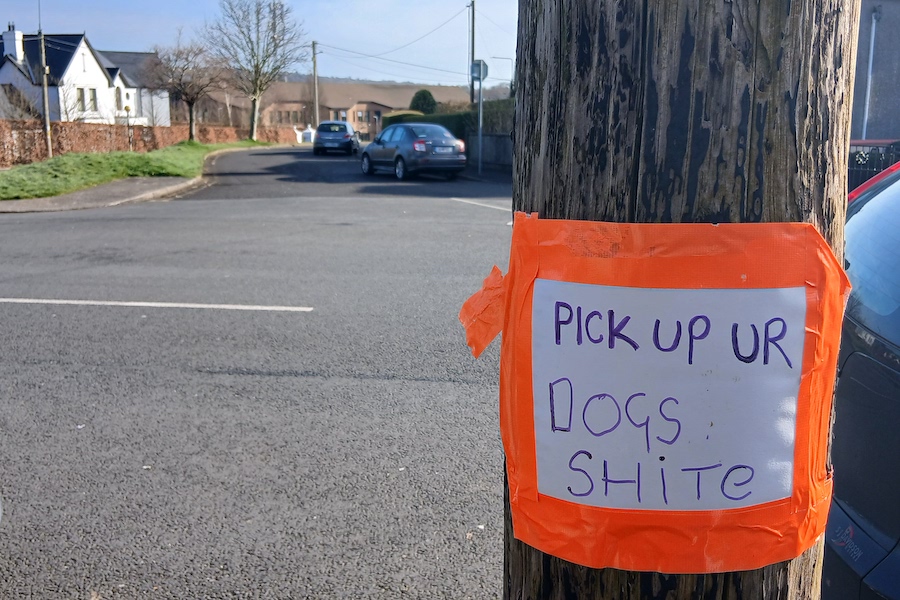 Residents in Letterkenny residential suburb give a "s****"