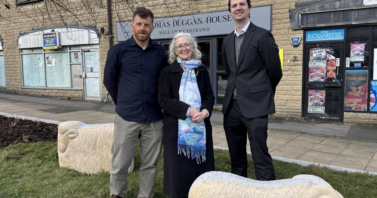 New sheep sculptures unveiled in Shipley public square