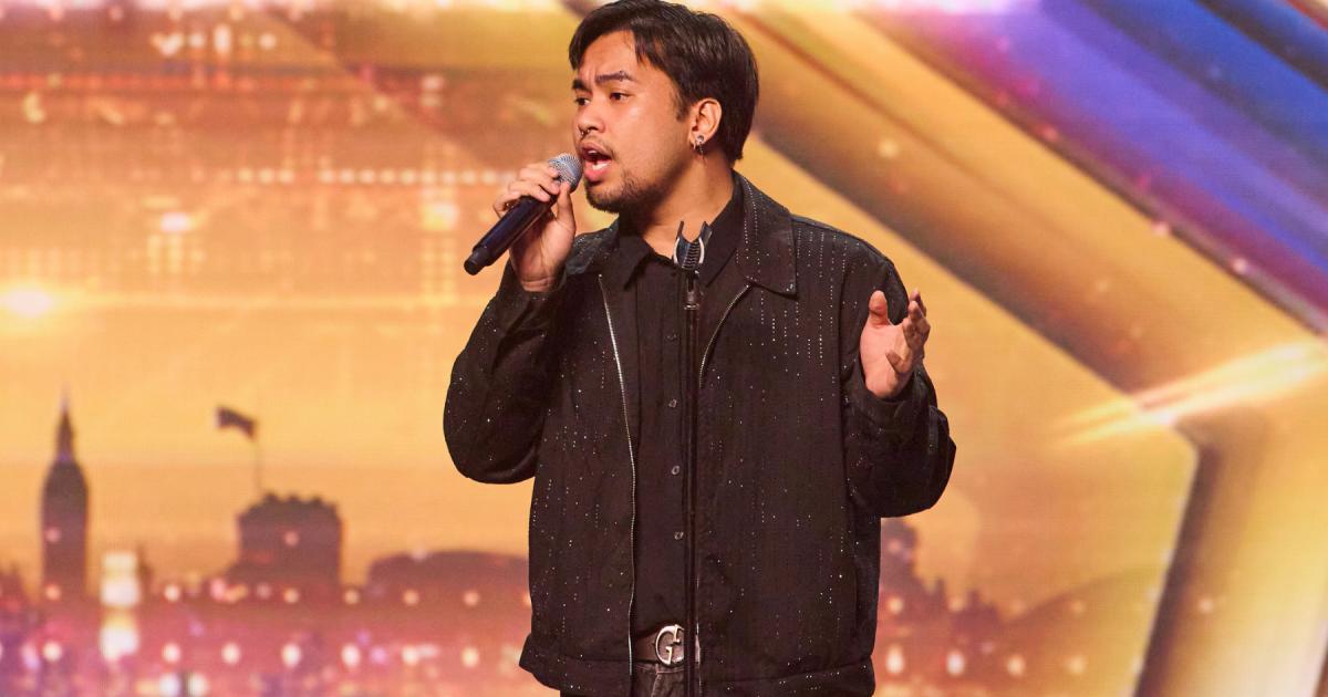 BGT golden buzzer given to singer Matty J by Simon Cowell