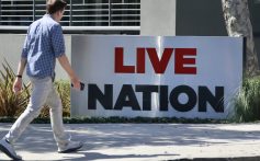 The Live Nation logo is displayed at a Live Nation corporate office on March 9, 2026 in Beverly Hills, California. Live Nation has reportedly reached a tentative settlement with the Department of Justice that would require Live Nation, the owner of Ticketmaster, to pay around $200 million in damages. (Photo by Mario Tama/Getty Images)