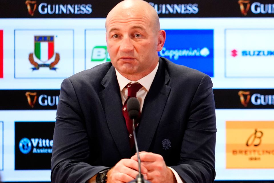 England head coach Steve Borthwick during a press conference following the match in Rome: Adam Davy/PA Wire.