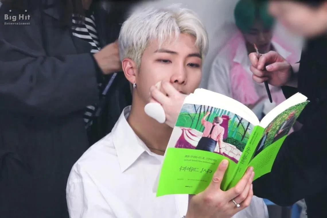 BTS leader RM is an avid and omnivorous reader.