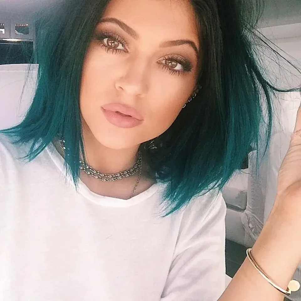 “She goes, ‘Mom, I know what I want to do for the rest of my life, and it’s beauty. And I want to, you know, do this Lip Kit,'” Kris recalled her daughter, seen above, saying. Instagram/@kyliejenner
