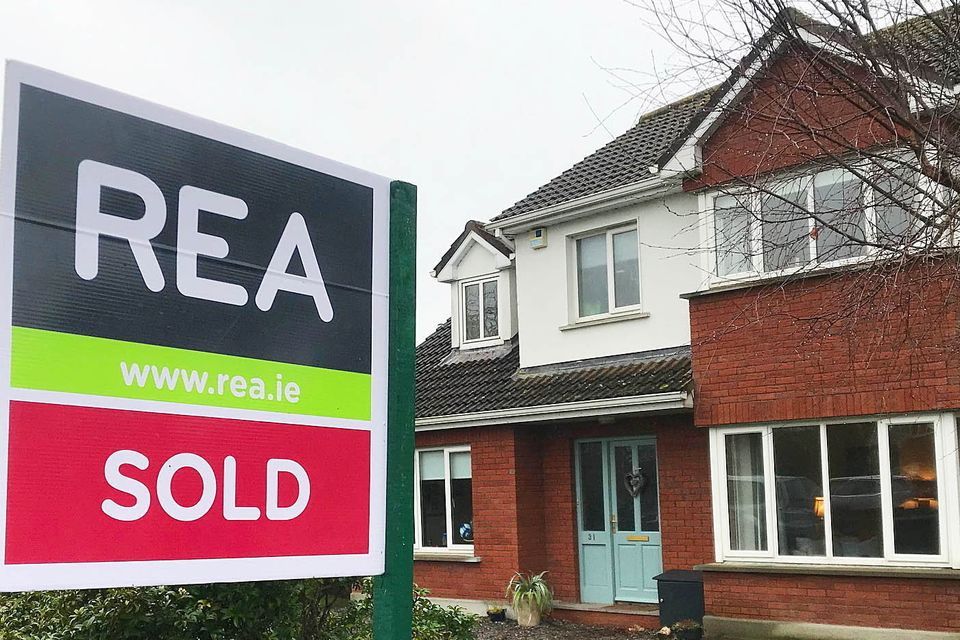 The median price of a home in the year to January was €389,986