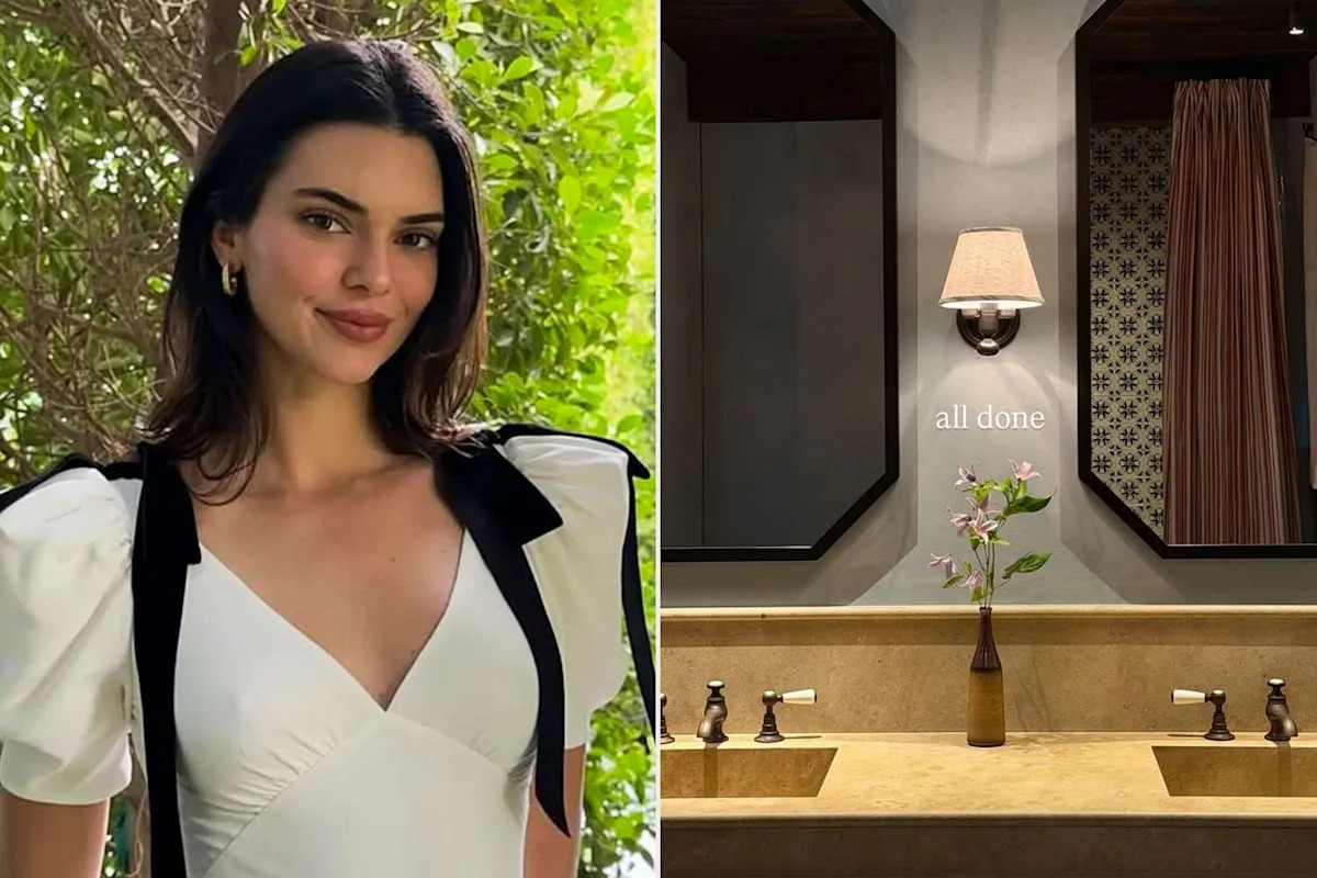 Kendall Jenner Shares Dramatic Before-and-After Photos of Her Stunning Bathroom Renovation