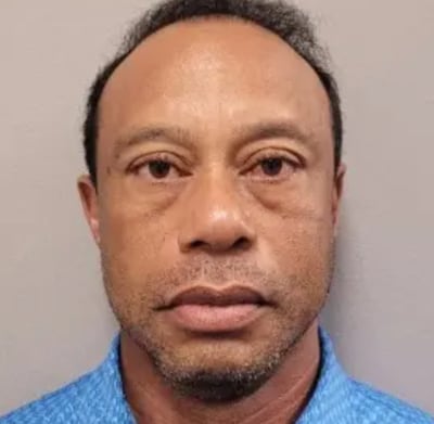 Police released a photograph of Tiger Woods. Photograph: Martin County Sheriff's Office
