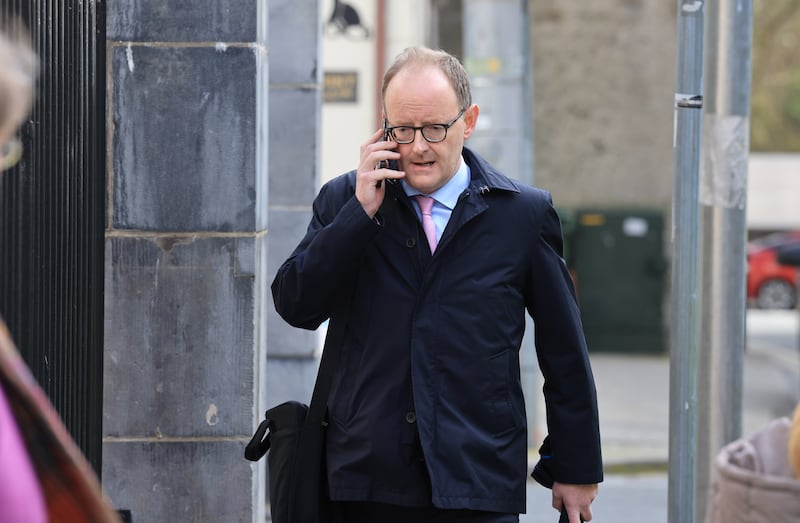 Coolmore executive Conor Spain arriving at Clonmel Circuit Court on Wednesday. Photograph: Dara Mac Dónaill