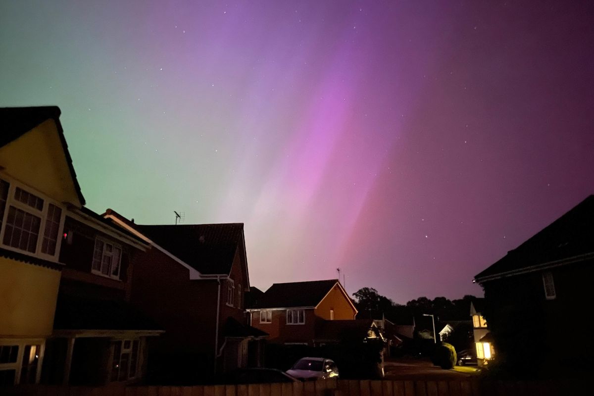 The aurora borealis, also known as the northern lights