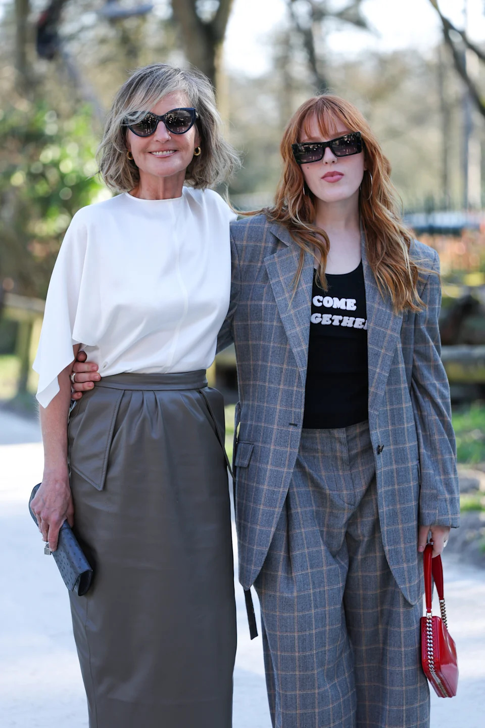 PARIS, FRANCE - MARCH 04: (EDITORIAL USE ONLY - For Non-Editorial use please seek approval from Fashion House) Helen Hunt and Makena Lei attend the Stella McCartney Womenswear Fall/Winter 2026-2027 show as part of Paris Fashion Week on March 04, 2026 in Paris, France. (Photo by Aurore Marechal/Getty Images)