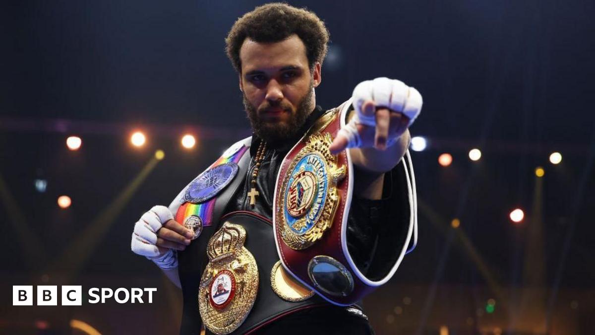 Derek Chisora and Deontay Wilder face off at a news conference draped in the flags of their country