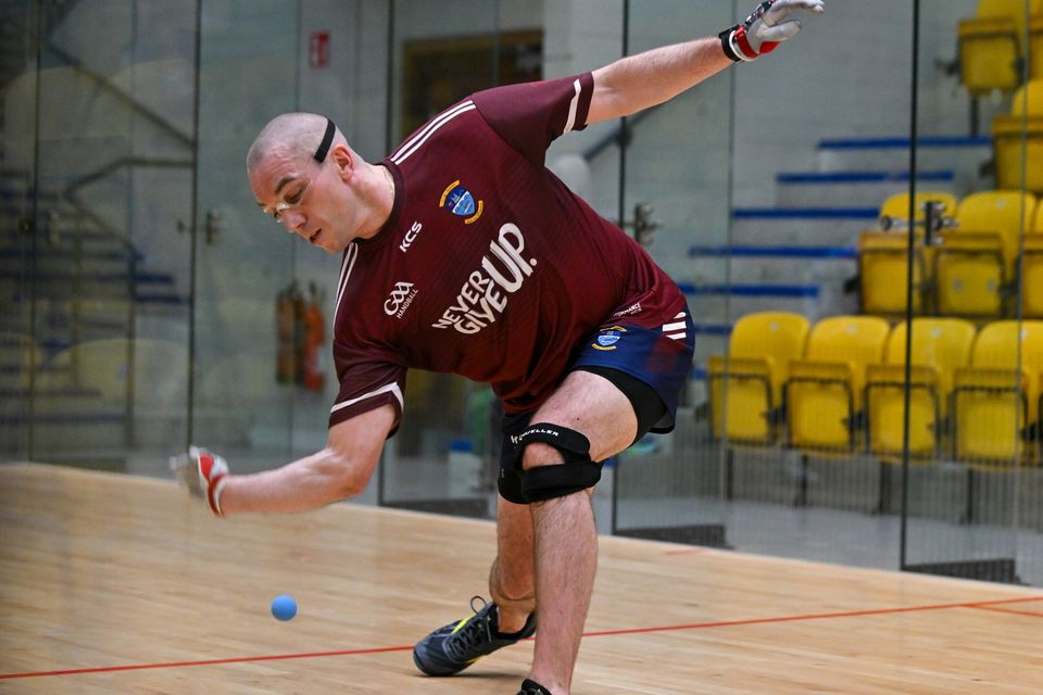 Westmeath's Robbie McCarthy during the semi-final of the oneills.com 4-Wall Men's Senior Singles All Ireland Championship at the National Handball Centre. Photo: Stephen Marken