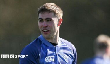 Jack Crowley in Ireland training