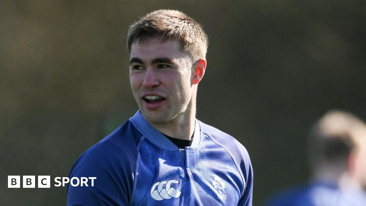 Jack Crowley in Ireland training