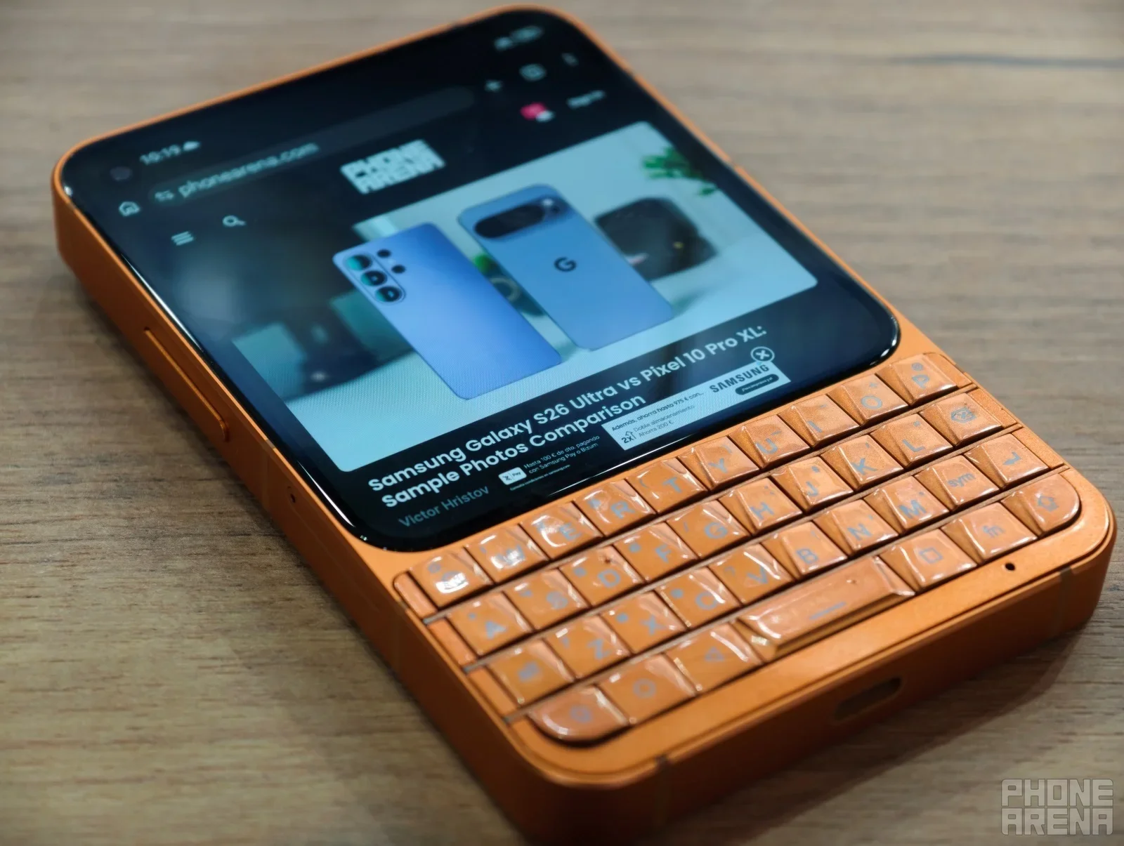 The new mighty phone by Unihertz. | Image by PhoneArena - Having two phones sounds great, but only if your new one has a QWERTY keyboard