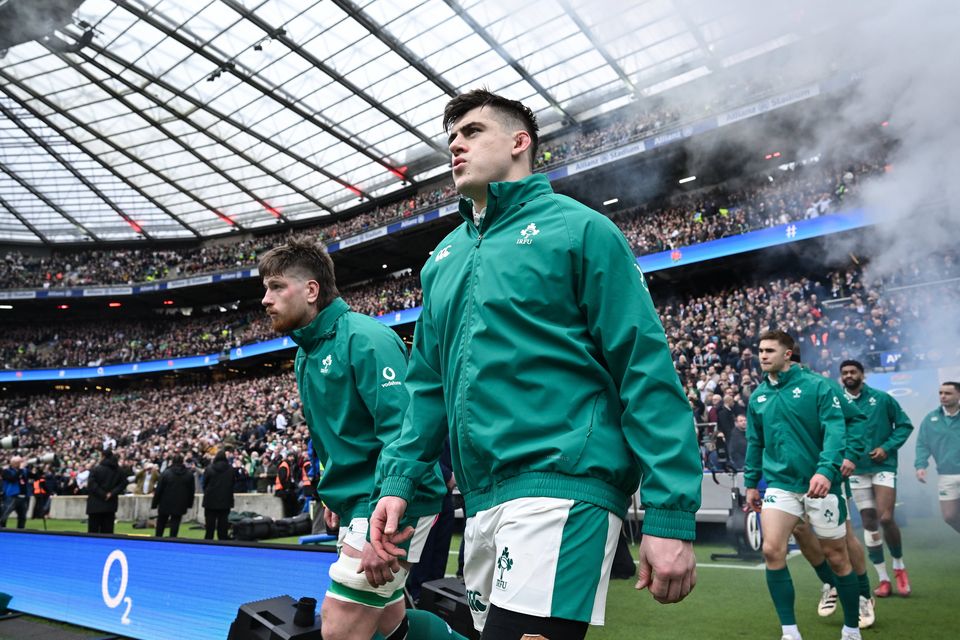 Joe McCarthy, left, and Dan Sheehan are expected to return to the Ireland starting XV for the Triple Crown decider with Scotland this weekend. Photo by Brendan Moran/Sportsfile