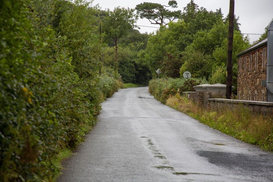 The road leading to Ballinclare Quarry.