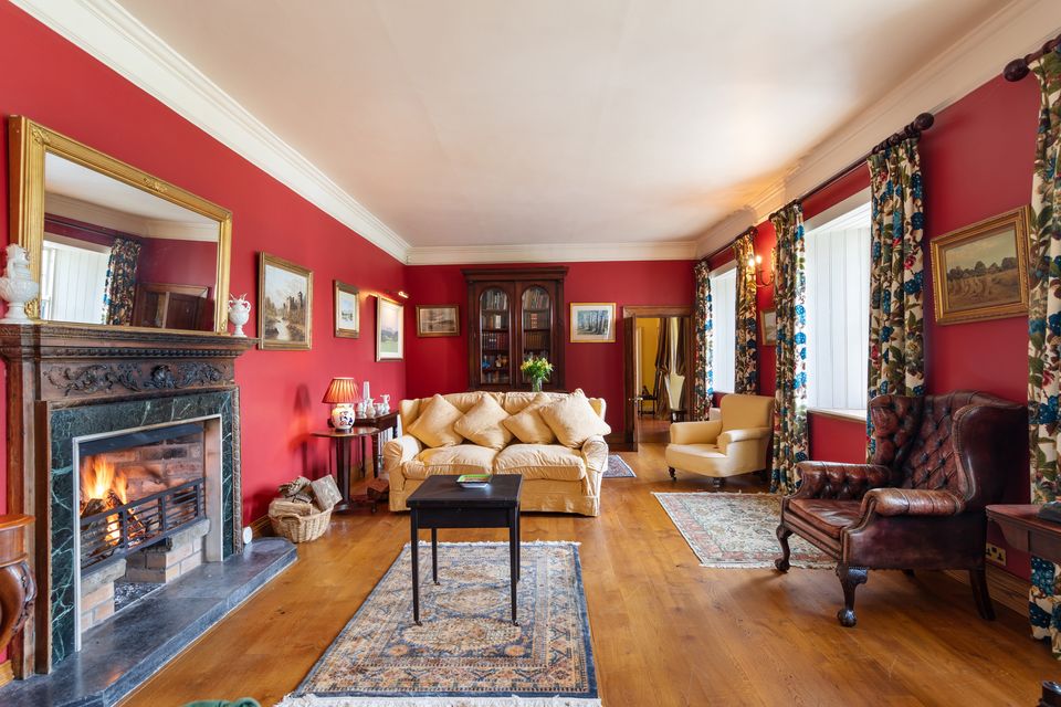 A main reception room at Ely Lodge, Enniskillen, Co Fermanagh