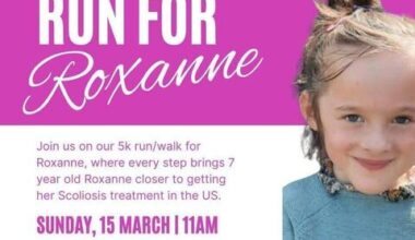 5k run to raise funds for Roxanne’s surgery in USA - News