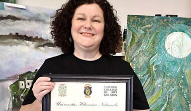 Laois artist's painting finds ‘sanctuary’ in hospital - News