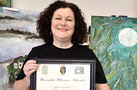 Laois artist's painting finds ‘sanctuary’ in hospital - News