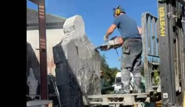 Watch video: Roscommon sculptor creates stunning St. Patrick statue - News