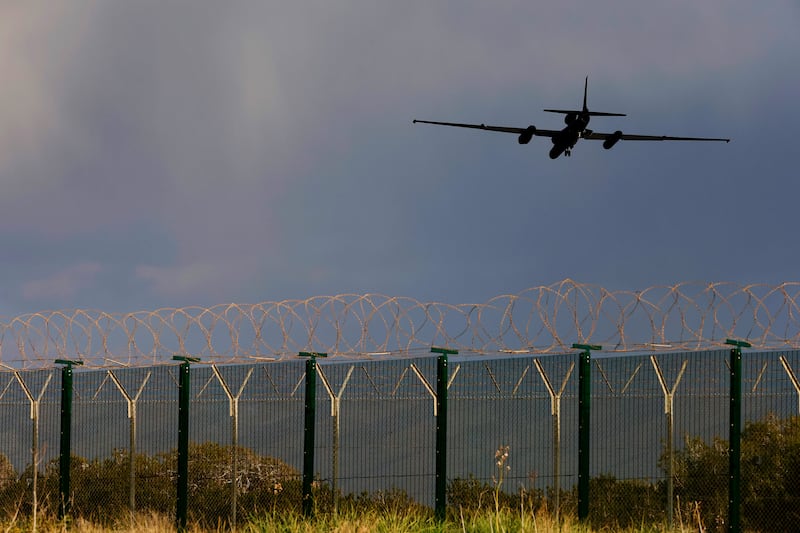 A Lockheed U-2 spy plane is seen above RAF Akrotiri on March 7th, 2026 in Akrotiri, Cyprus. Photograph: Alexis Mitas/Getty Images