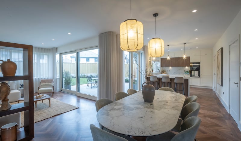 Dining and living area