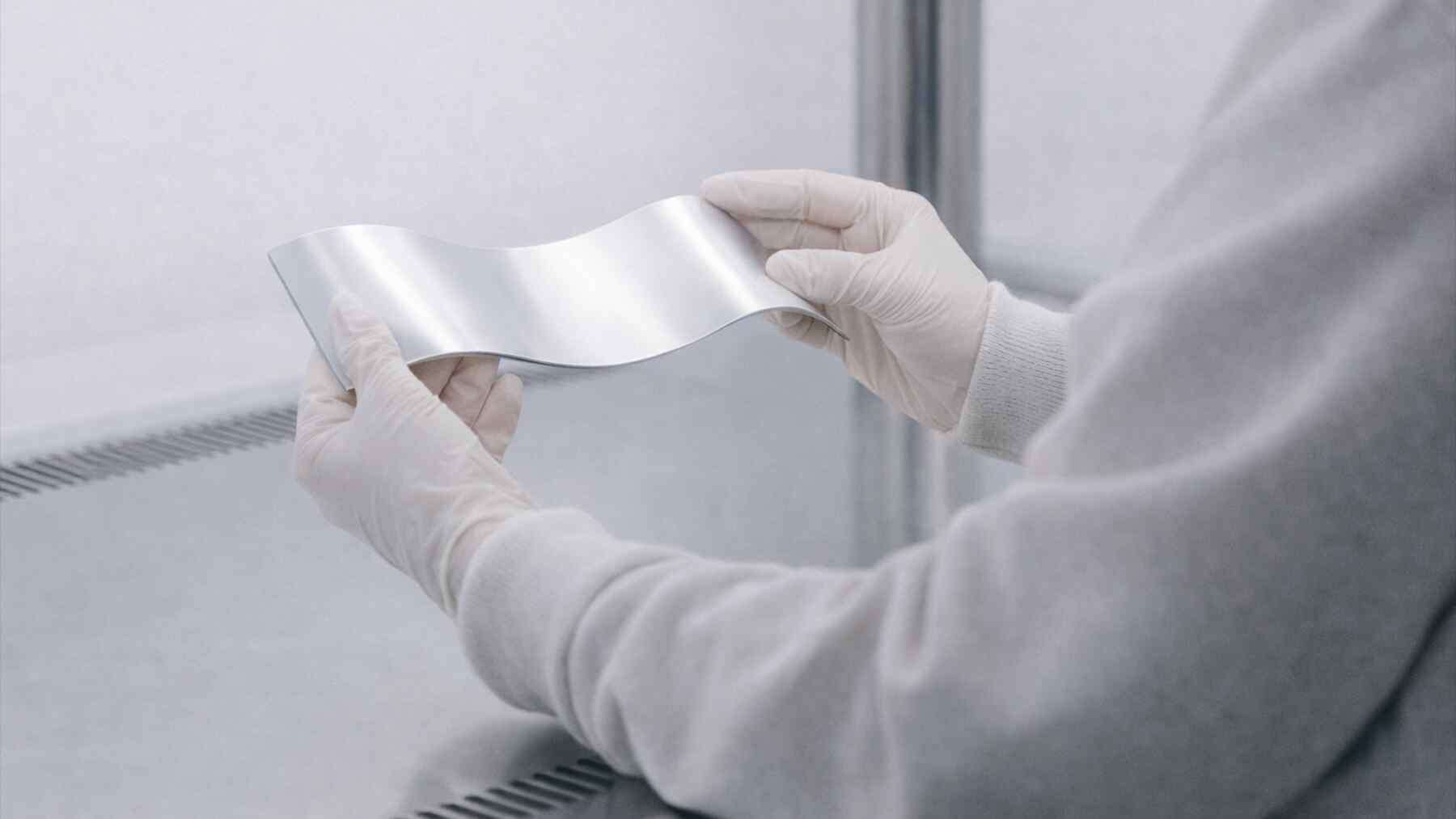 Ultra-thin material that emits white light