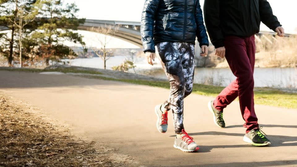 Grab a fitness partner for an outdoor walk. - Maskot/Getty Images