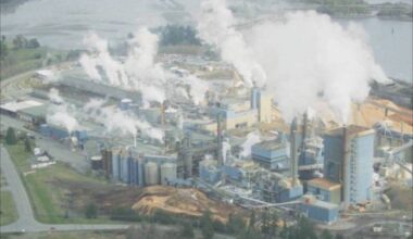 The closed Domtar pulp mill in Crofton has committed to continue to supply water to the community until the end of 2026, but it&rsquo;s unknown what will happen after that. (Citizen file photo)