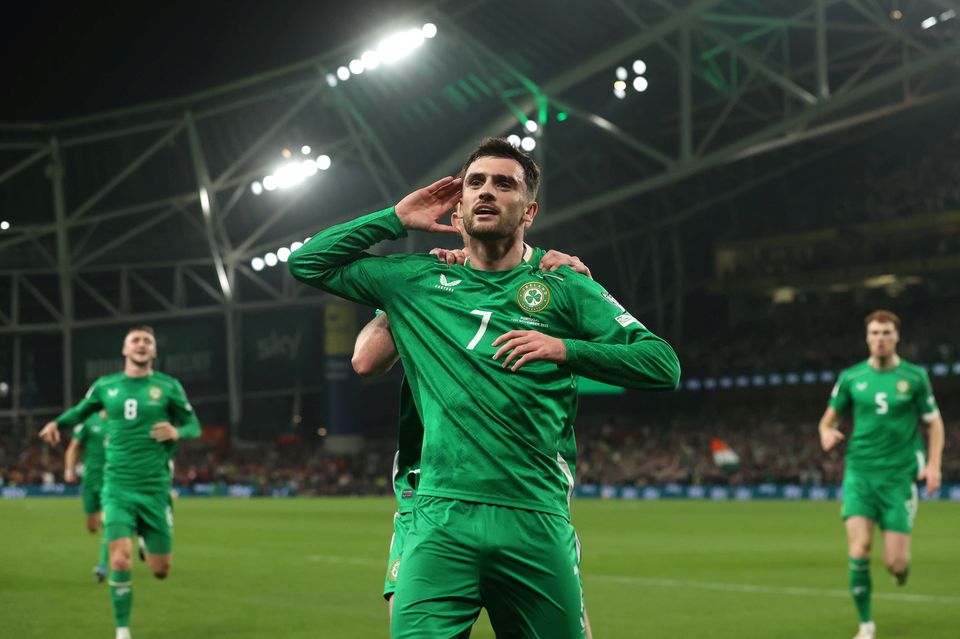Republic of Ireland's Troy Parrott. Photo: Liam McBurney/PA