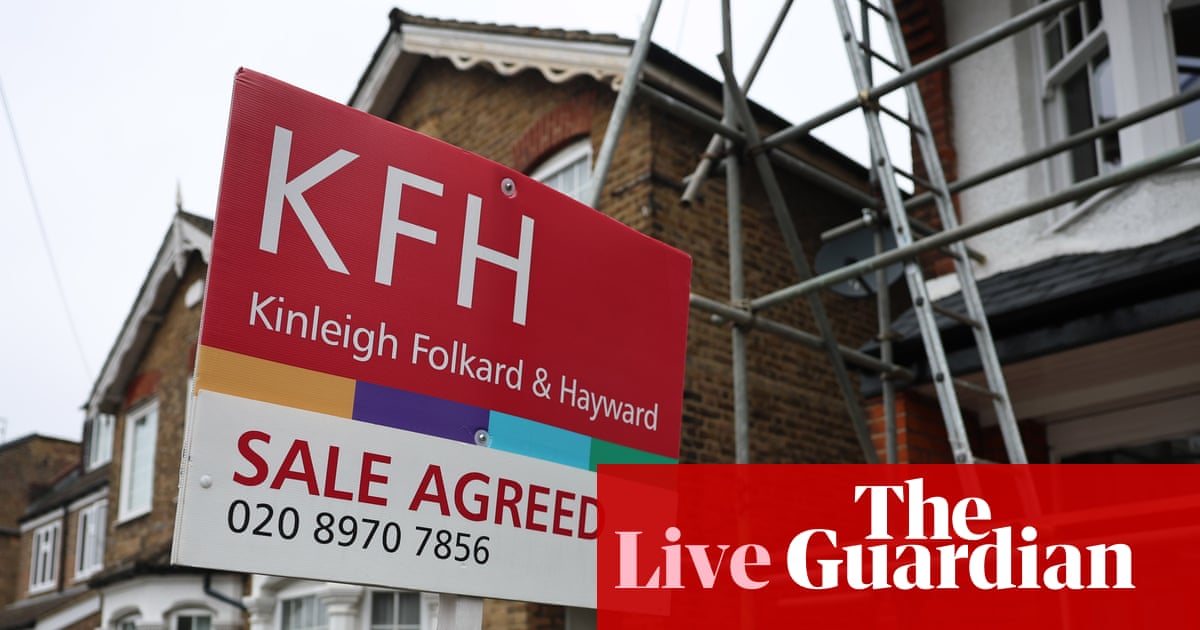 UK mortgage rates jump, and petrol prices rise, amid ‘Trumpflation’ worries; Oil price falls as Bessent says US is letting Iran ship its crude – as it happened | Business