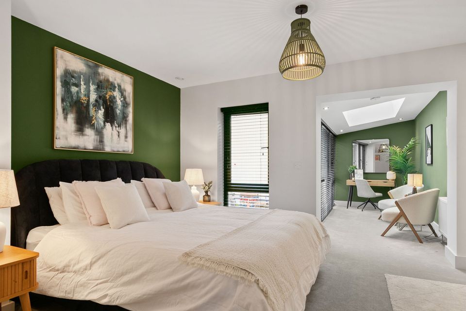 The master bedroom at 17 Greenmount Terrace, Harold’s Cross, Dublin 6W